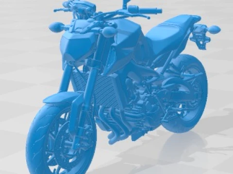 Yamaha MT 09 2014 Printable Motorbike Modèles 3D en vedette