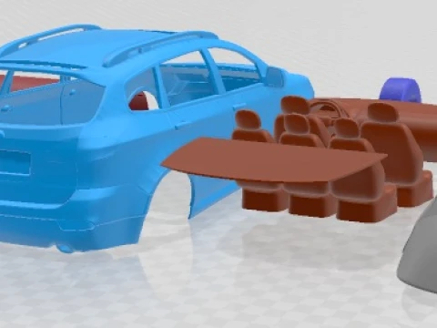 Subaru Tribeca 2010 Printable Car 3D Print Model