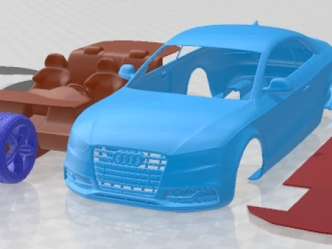 Audi S5 Coup&eacute; 2012 Voiture imprimable Modèles 3D en vedette