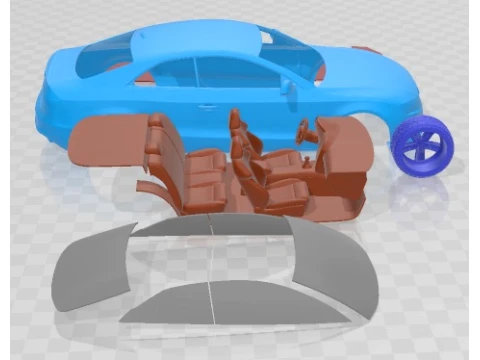 Audi S5 Coupe 2012 Printable Car 3D Print Model