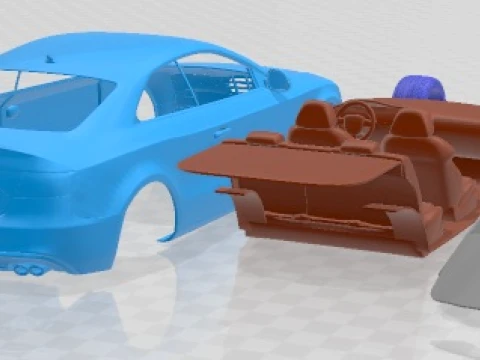 Audi S5 Coupe 2012 Printable Car 3D Print Model