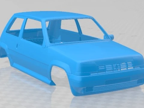 Renault Super 5 Printable Body Car 3D Print Model