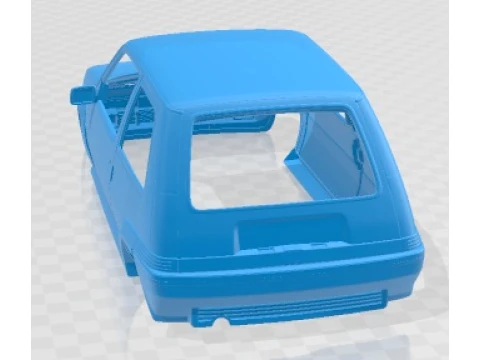 Renault Super 5 Printable Body Car 3D Print Model