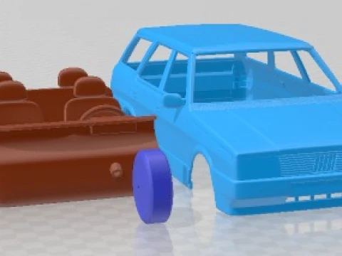 Fiat Regata Weekend 1984 Printable Car 3D Print Model