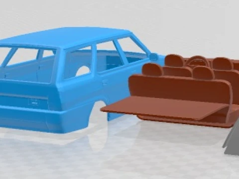Fiat Regata Weekend 1984 Printable Car 3D Print Model