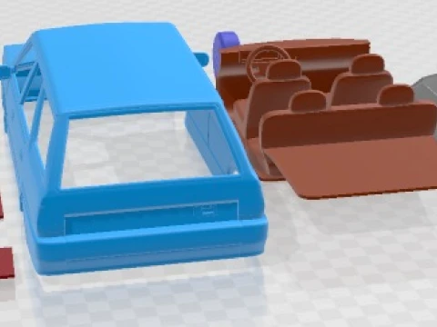 Fiat Regata Weekend 1984 Printable Car 3D Print Model