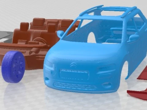 Citroen C4 Cactus 2015 Printable Car Modèles 3D en vedette