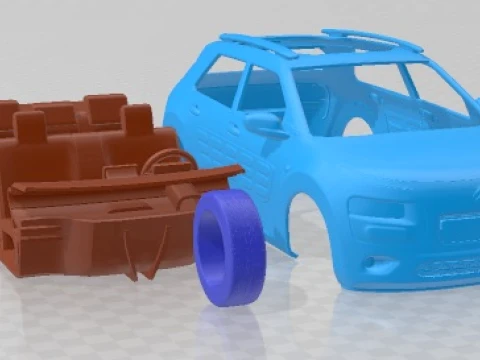 Citroen C4 Cactus 2015 Printable Car 3D Print Model