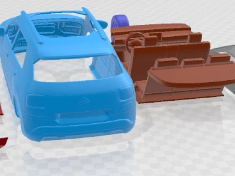 Citroen C4 Cactus 2015 Printable Car 3D Print Model