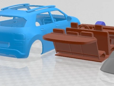 Citroen C4 Cactus 2015 Printable Car 3D Print Model