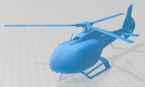 Eurocopter EC130 Printable Helicopter 3D Print Model .c4d .max .obj .3ds .fbx .stl .blend 