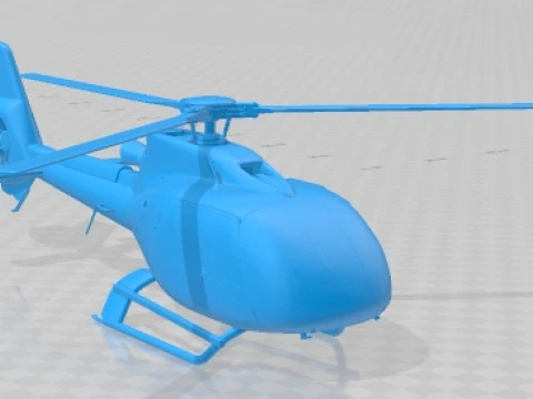Eurocopter EC130 Printable Helicopter 3D Print Model