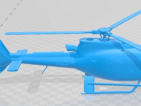 Eurocopter EC130 Printable Helicopter 3D Print Model