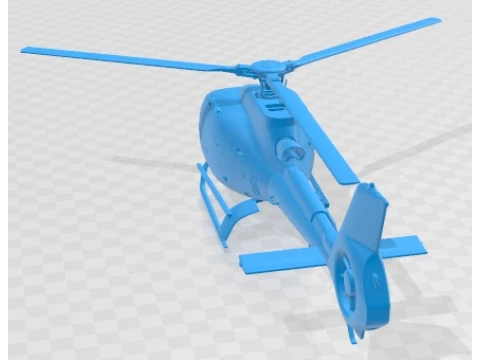 Eurocopter EC130 Printable Helicopter 3D Print Model