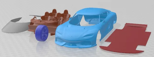 Koenigsegg Gemera 2021 Printable Car 3D Print Model .c4d .max .obj .3ds .fbx .stl .blend 