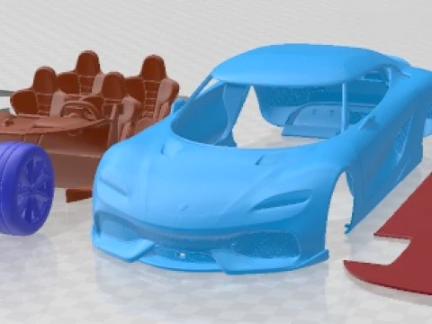 Koenigsegg Gemera 2021 Printable Car 3D Print Model