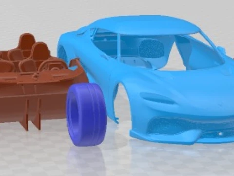 Koenigsegg Gemera 2021 Printable Car 3D Print Model