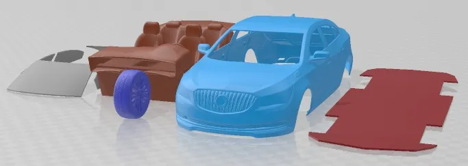 Buick LaCrosse 2014 Printable Car 3D Print Model .c4d .max .obj .3ds .fbx .stl .blend 