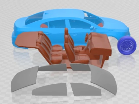 Buick LaCrosse 2014 Printable Car 3D Print Model