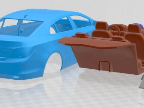 Buick LaCrosse 2014 Printable Car 3D Print Model