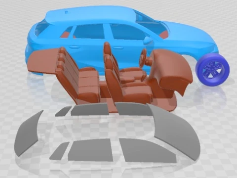Audi S3 2021 Printable Car 3D Print Model