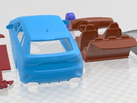Audi S3 2021 Printable Car 3D Print Model