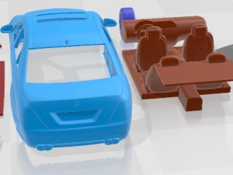 Mercedes S65 AMG 2006 Printable Car 3D Print Model