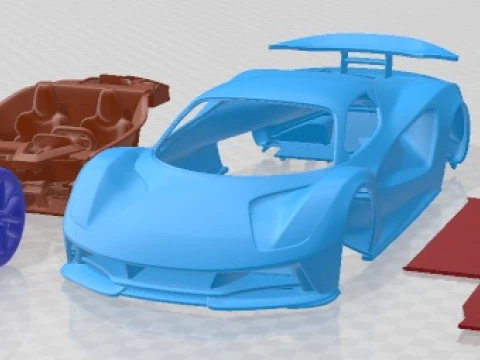 Lotus Evija 2020 Printable Car 3D 打印模型