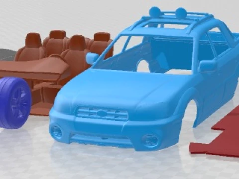 Subaru Baja 2002 Printable Car 3D 打印模型