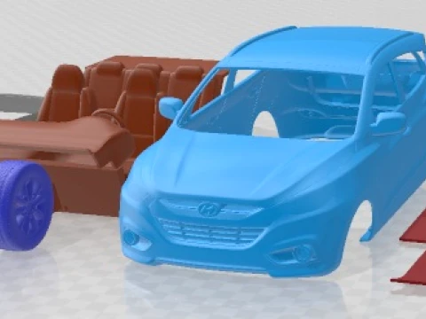 Hyundai ix35 2011 Printable Car Modello di stampa 3D
