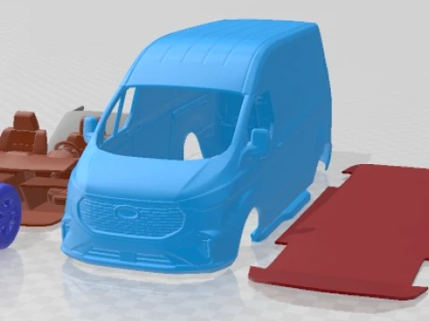 Transit Custom Van L2H2 China 2023 Printable 3D Print Model