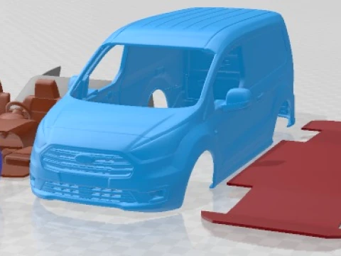 Transit Connect SWB 2020 Printable Van 3D Print Model
