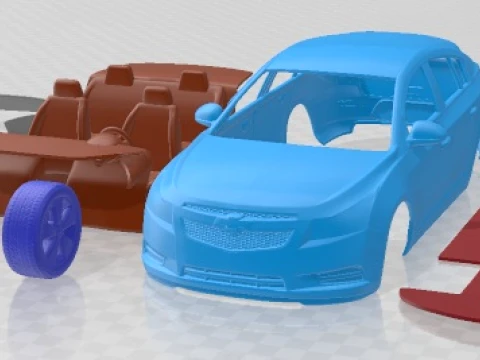 Chevrolet Cruze Hatchback 2012 Printable Car 3D Print Model