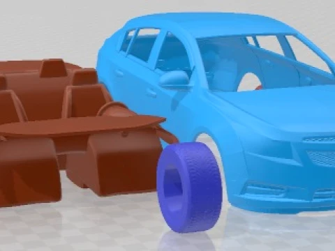 Chevrolet Cruze Hatchback 2012 Printable Car 3D Print Model