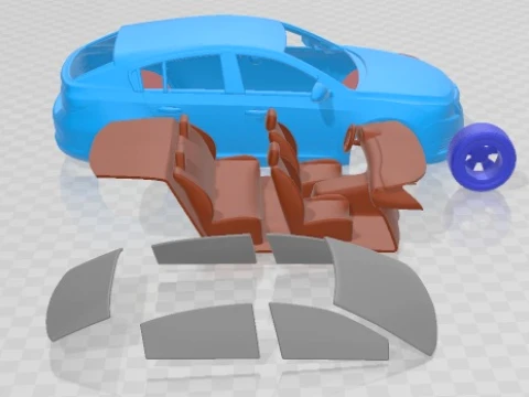 Chevrolet Cruze Hatchback 2012 Printable Car 3D Print Model