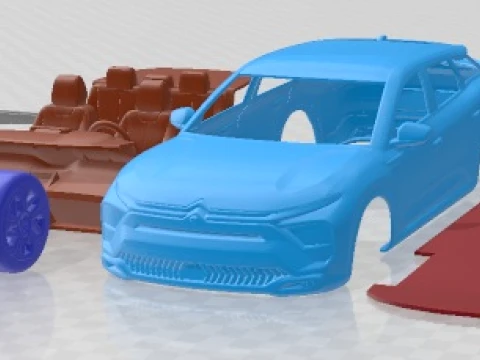Citroen C5 X 2022 Printable Car 3D Print Model