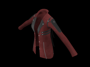 red leather jacket 3D Model
