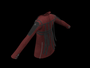 red leather jacket Modelo 3D