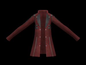 red leather jacket Modelo 3D
