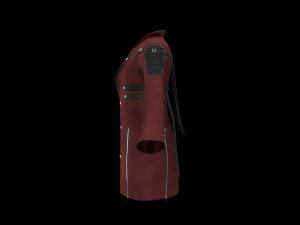 red leather jacket Modelo 3D