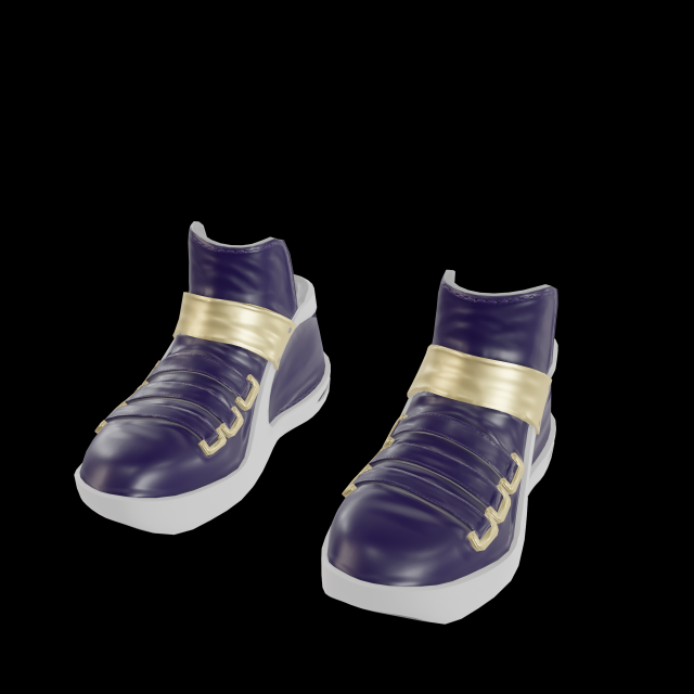 KDA Akali Shoes - VRChat - 3D Asset Model 3D .c4d .max .obj .3ds .fbx .stl .blend 