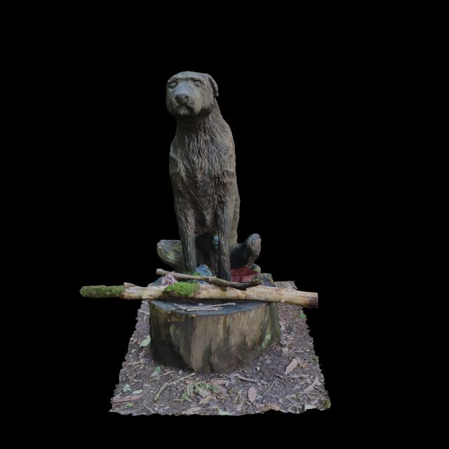 Dog sculpture 3D scan 3Dモデル .c4d .max .obj .3ds .fbx .stl .blend 