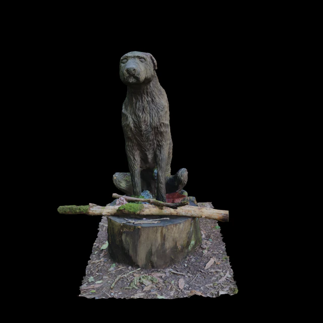 Dog sculpture 3D scan 3D Model .c4d .max .obj .3ds .fbx .stl .blend