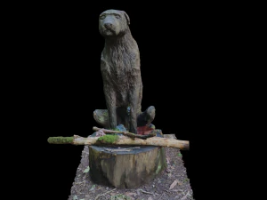 Scansione 3D della scultura del cane Modello 3D