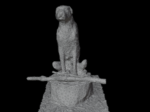 Dog sculpture 3D scan 3Dモデル