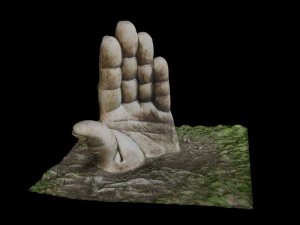Scan 3D d'une sculpture &agrave; la main Modèle 3D