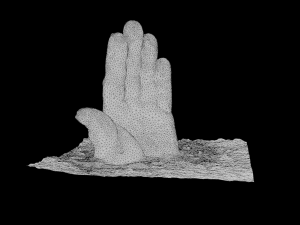 Hand sculpture 3d scan Modello 3D