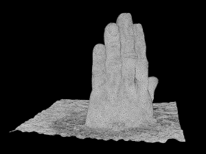Hand sculpture 3d scan Modello 3D