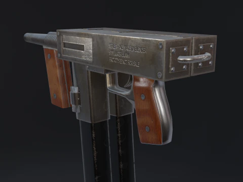 SerLea Ace - Double barrel SMG 3D Model