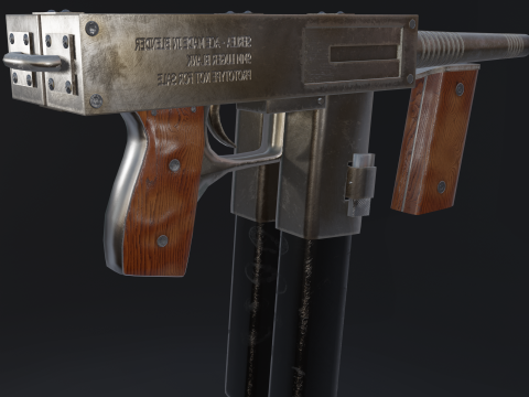 SerLea Ace - Double barrel SMG Modelo 3D